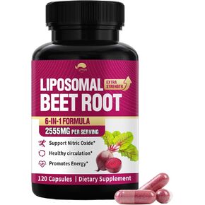 VPKIN Beet Root Capules,2555mg Beets Supplements for Nitric Oxide, for Heart & Circulation Support - Olive Leaf, Hawthorn Berry,Vegan,120 Capsules(Pack of 1) in Saudi Arabia