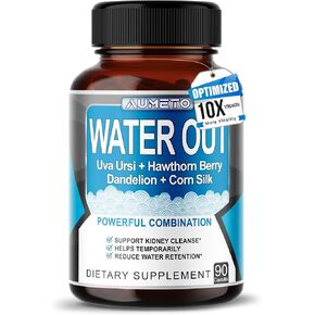 Ultra Natural Water Out Pills with Uva Ursi Hawthorn Berry Dandelion Corn Silk - Full Body Cleanse and Kidney & Stomach Support (90 Count (Pack of 1)) in Saudi Arabia
