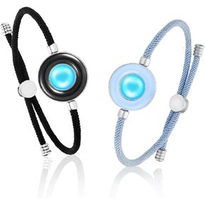 TOTWOO Long Distance Touch Bracelets for Couples, Vibration & Light up for Love Couples Bracelets | Long Distance Relationship Gifts for Girlfriend Bluetooth Pairing Jewelry in Saudi Arabia