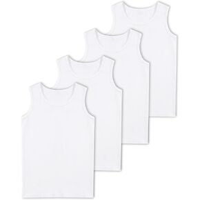 4 Pack Boys Tank Tops Boys Undershirts Soft Cotton Shirts Kids Sleeveless Tank Tops Shirts for Youth（2T-16Y） in Kuwait