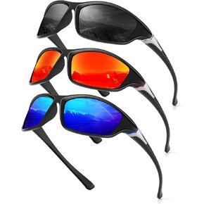 Sports Mens-Sunglasses Polarized Sunglasses-Men: Sunglasses for Men UV Protection for Running Cycling Fishing in Kuwait