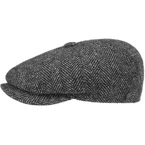 Lierys Herringbone Flat Cap Men | Made in Italy in Saudi Arabia