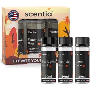 Scentia Hotel Diffuser Oil Gift Set, 3x20ml - Miami One, Coastal & W Bliss Fragrance Oils Inspired by 1 Hotel Miami & W Hotel - Made in USA, IFRA Certified - Aromatherapy Discovery Set in Saudi Arabia