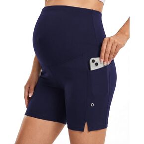 Women's Maternity Swim Shorts Over Belly Stretchy Swimsuit Bottoms Summer Beach Board Shorts with Liner in Saudi Arabia