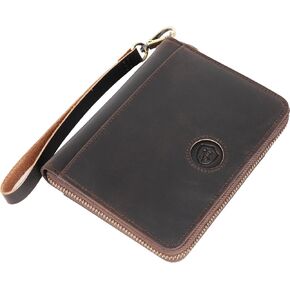 STAR VISTA Tiziano Full Grain Leather Passport Wallet for Couples, Large Travel Document Organizer for Exquisite Voyagers, RFID Blocking, AirTag Track, Dark Brown in Saudi Arabia