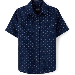 The Children's Place,Boys,Short Sleeve Button Down Shirt,Tidal,Small in Saudi Arabia