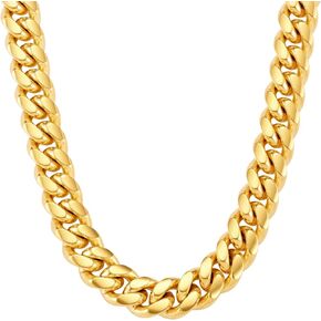 JAXXON Cuban Link Chain - Mens Necklace - Box Clasp in Saudi Arabia