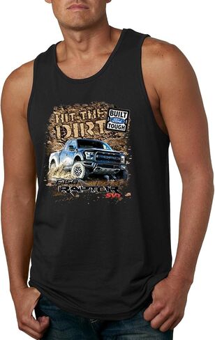 Ford Raptor Built Touch Offroading Hit The Dirt Cars and Trucks Mens Graphic Tank Top in Kuwait
