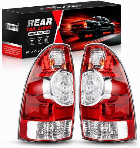 Rear Tail Lights Assembly Fit For Toyota Tacoma 2005 2006 2007 2008 2009 2010 2011 2012 2013 2014 2015 Black LED Taillight Brake Turn Signal Back Up Lamp Lens Left Driver & Right Passenger in Kuwait
