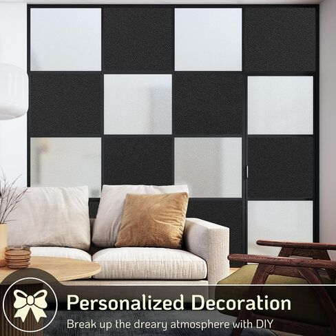 LUTE Blackout Window Film Removable Window Tint for Home Privacy Black 17.5" x 78.7", Static Cling for Inside Dark Sunlight Blockers Darkening Light Blocking for Bedroom Home Theater Garage in Saudi Arabia