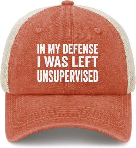 in My defenses iwas Left Unsupervised Hats for Men Aesthetic Washed Distressed in Kuwait