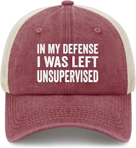 in My defenses iwas Left Unsupervised Hats for Men Aesthetic Washed Distressed in Kuwait