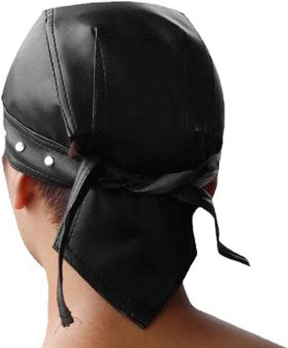 Doo Rag for Men Hat PU Vintage Cabbie Caps Unisex Headwear Autumn Winter Hat for Daily Wear Punk Hats for Men Multicolor in Saudi Arabia