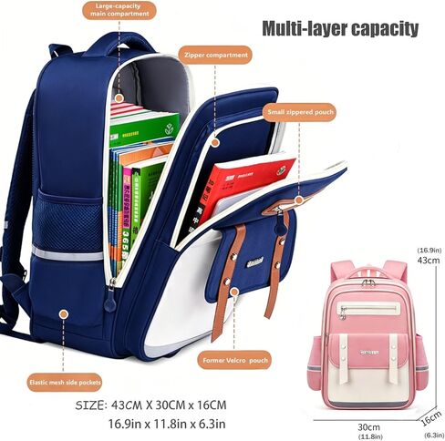 Cute Bunny Backpack Plus,School Bookbag Backpacks for Girls Boys Teen,Kawaii Large Capacity Travel Bags Laptop (Blue Sky) in Saudi Arabia