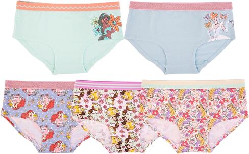 Disney girls Princess Panty Multipacks With Favorites Cinderella, Belle, Ariel and More in Sizes 2/3t, 4t, 4, 6, 8 in Saudi Arabia