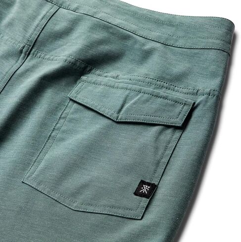 Roark Chiller Scallop Boardshorts for Men | Quick Dry 4-Way Stretch Swim Trunks | 7" Inseam Board Shorts in Kuwait