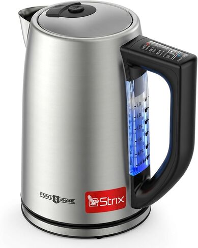 Electric Kettle Temperature Control, PARIS RHÔNE 6 Precise Temperature Presets 1.7L Stainless Steel Electric Tea Kettle, 1500W Fast Boiling Hot Water for Oolong & Green Tea with Strix Control in Saudi Arabia