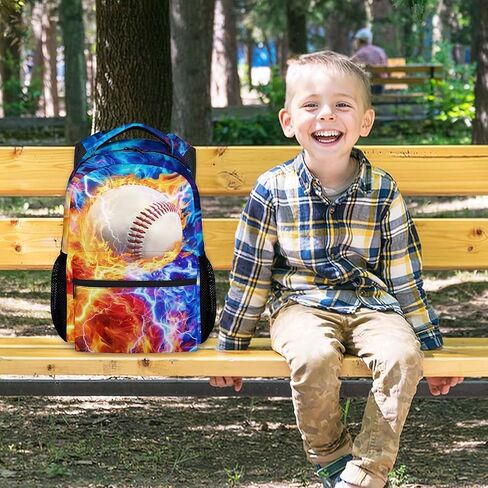 Baseball Backpack for Kids Boys - 17 Inch School Bookbag for Boy Students Sports in Saudi Arabia