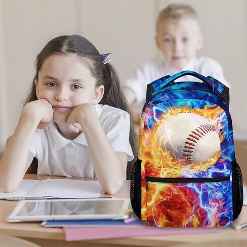 Baseball Backpack for Kids Boys - 17 Inch School Bookbag for Boy Students Sports in Saudi Arabia