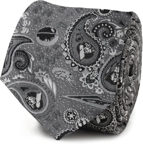 Cufflinks Inc. Vader Paisley Grey Men's Tie in Kuwait