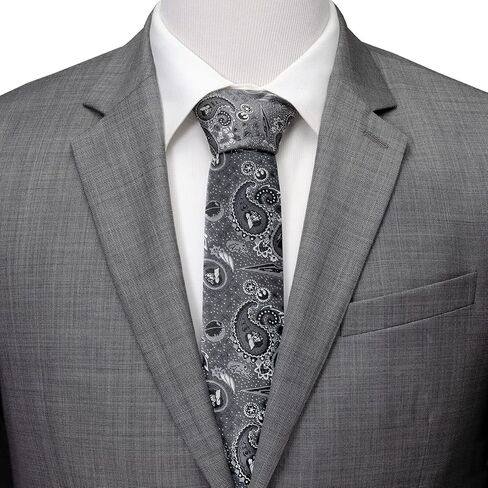Cufflinks Inc. Vader Paisley Grey Men's Tie in Kuwait