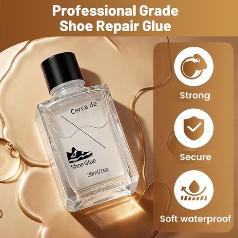 Shoe Glue Heavy Duty，Shoe Sole Repair Adhesive，Clear, Waterproof, high Strength, Strong Shoe Glue for Sneakers, Leather Shoes, Hiking Shoes, Boots, Sandals, 1oz. in Saudi Arabia