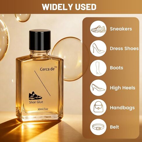 Shoe Glue Heavy Duty，Shoe Sole Repair Adhesive，Clear, Waterproof, high Strength, Strong Shoe Glue for Sneakers, Leather Shoes, Hiking Shoes, Boots, Sandals, 1oz. in Saudi Arabia
