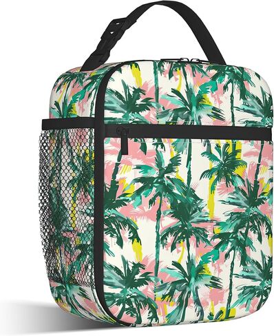 Insulated Lunch Bag,Colorful Cars Durable Lightweight Lunch Box for Kids,Cartoon Vehicle Portable Thermal Picnic Cool Bags Girls Boys School Daycare,Work,Camping in Saudi Arabia