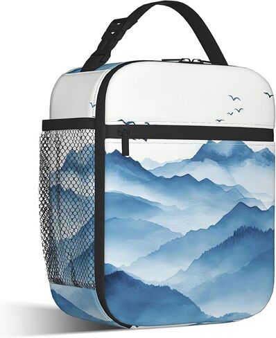 Black Cat Lunch Bag for Kids,Astrology Planet Insulated Lunch Box for Women, Large Capacity with Mutiple Pockets Gilrs Boys School Thermal Bag for Work,Picnic,Hiking in Saudi Arabia