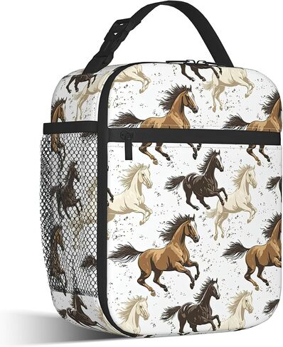 Insulated Small Lunch Box,Vintage Birds Reusable Lunch Bag for Kids Adult Women,Retro Floral Large Capacity Portable Thermal Bag with Mutiple Pockets for School,Work,Picnic in Saudi Arabia