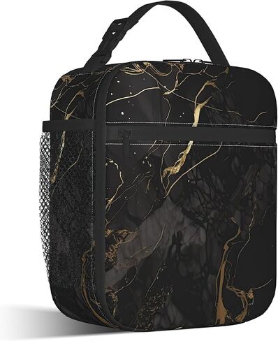 Black Cat Lunch Bag for Kids,Astrology Planet Insulated Lunch Box for Women, Large Capacity with Mutiple Pockets Gilrs Boys School Thermal Bag for Work,Picnic,Hiking in Saudi Arabia