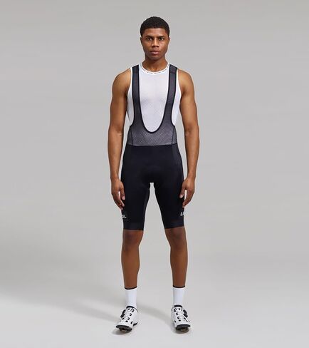 LE COL Men's Sport Bib Shorts II | Padded Chamois Cycling Shorts with Gel Inserts | Black/Black | Medium in Kuwait