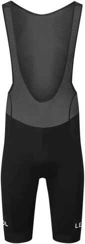 LE COL Men's Sport Bib Shorts II | Padded Chamois Cycling Shorts with Gel Inserts | Black/Black | Medium in Kuwait