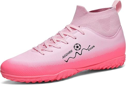 Men's Soccer Shoes Firm Ground High-top Football Cleats FG AG Professional Training Outdoor Lightweight Sneaker in Saudi Arabia