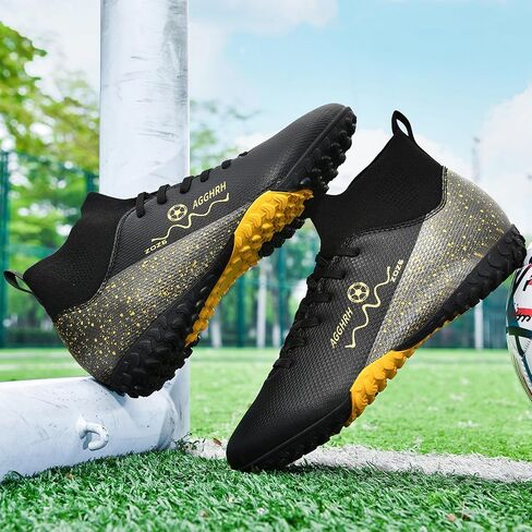 أحذية كرة القدم للرجال ذات أرضية ثابتة وأحذية كرة قدم عالية الجودة FG AG للتدريب الاحترافي في الهواء الطلق وخفيفة الوزن in Kuwait