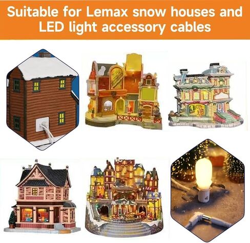4.5V Lemax Power Adapter, 6 Outputs, for Christmas Halloween Village Mini Lighting Building Decoration, White in Saudi Arabia
