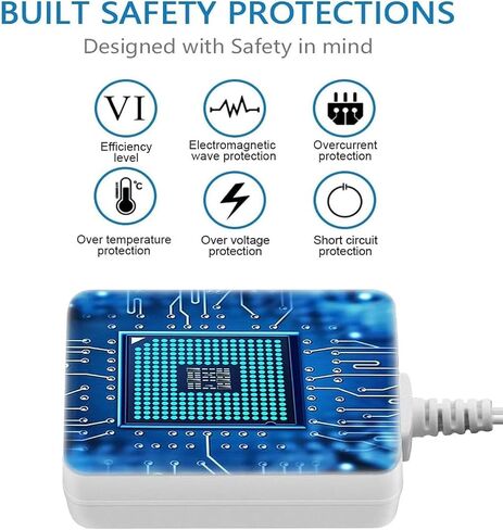 4.5V Lemax Power Adapter, 6 Outputs, for Christmas Halloween Village Mini Lighting Building Decoration, White in Saudi Arabia