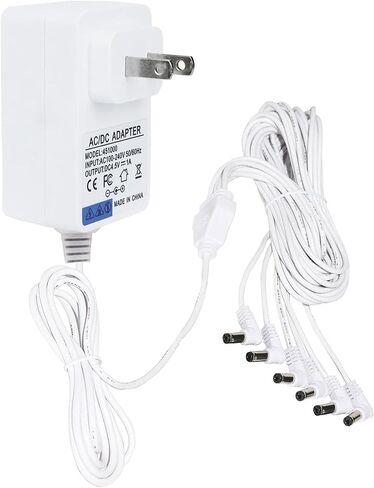 4.5V Lemax Power Adapter, 6 Outputs, for Christmas Halloween Village Mini Lighting Building Decoration, White in Saudi Arabia