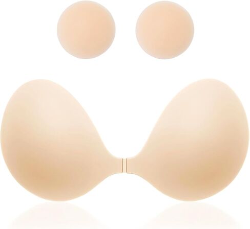 MITALOO Seamless Adhesive Bra Sticky Strapless Invisible Push up Bras Silicone Backless Nipple Cover for Women in Kuwait