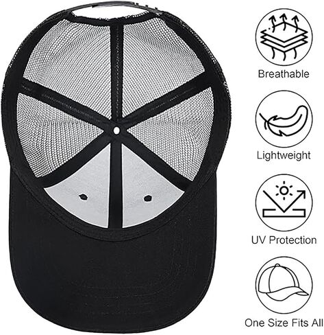 Funny Cap，Fishing in the Wild， Leather Patch Adjustable Baseball Hat,Gift for Dad/Husband,Trucker Hats for Outdoor Camo in Saudi Arabia