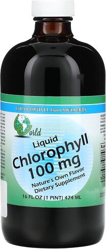 World Organic Liquid Chlorophyll 100mg Mullberry, 0.02 Pound in Saudi Arabia