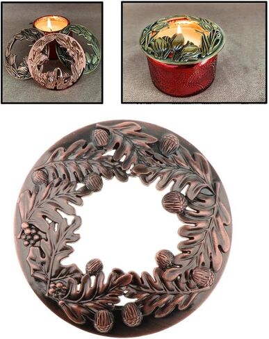 Jar Candle Topper Lid Shade, Candles Evenly, Style Candle Toppers for 50mm Jar Mouth, Brown in Saudi Arabia