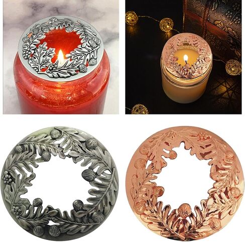 Yajuyi 2 Candles Topper Light Candle Lid Shades Cover Desktop in Saudi Arabia