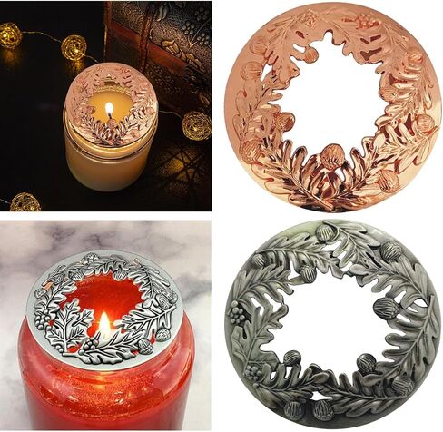 Yajuyi 2 Candles Topper Light Candle Lid Shades Cover Desktop in Saudi Arabia