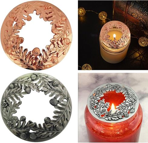 Yajuyi 2 Candles Topper Light Candle Lid Shades Cover Desktop in Saudi Arabia