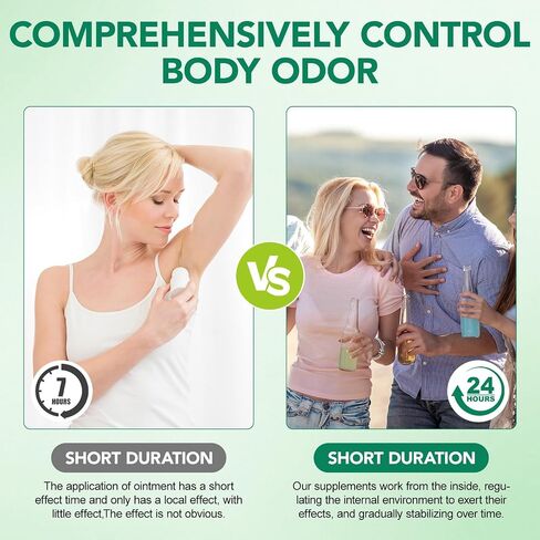 Chlorophyll Body Deodorizing Supplement 120Pcs for Digestion/Gut Health Support, Internal Deodorant Capsules for Overall Freshness, Underarms, Intimate Areas, Private Parts, Natural & Safe Formula| in Saudi Arabia