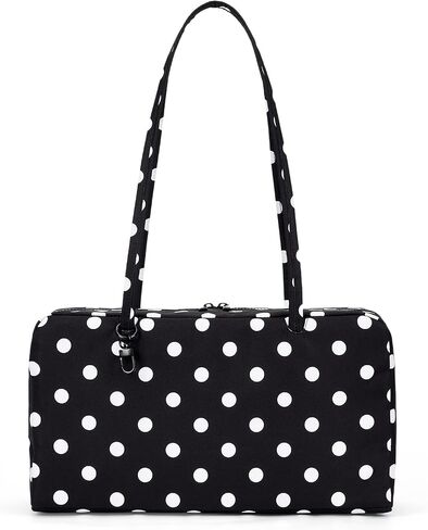 Slouchy Tote Bags Polka Dot Nylon Bowler Bag for Women Hobo Bags Large Shoulder Bag for Travel Work College in Saudi Arabia