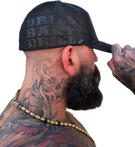 Drill Baby Drill Black Side Style Stretch FIT HAT in Saudi Arabia