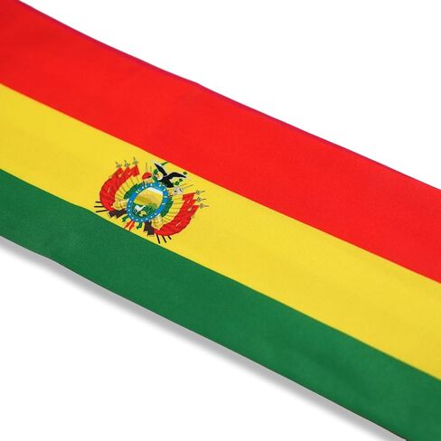USA And Bolivia Flag Graduation Stole,Satin Embroidery Graduation Sash for International Students,72 Inch Length. in Kuwait
