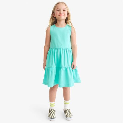 Primary Kids Tiered Cross-Back Tank Dress in Saudi Arabia